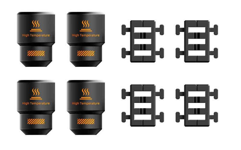 Hotend silicone socks and nozzle wipers kit